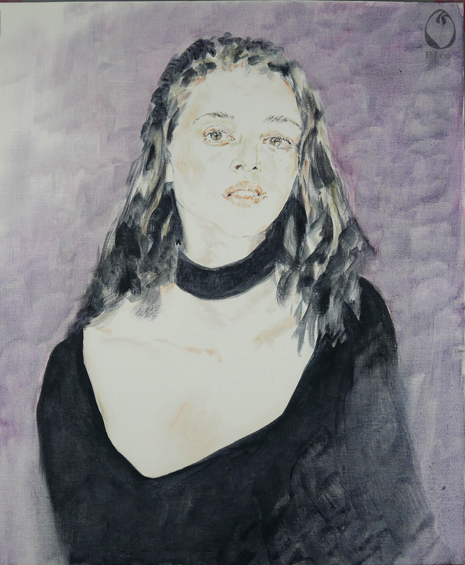 oil on paper - olio su carta di Piro